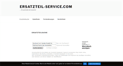 Desktop Screenshot of ersatzteil-service.com